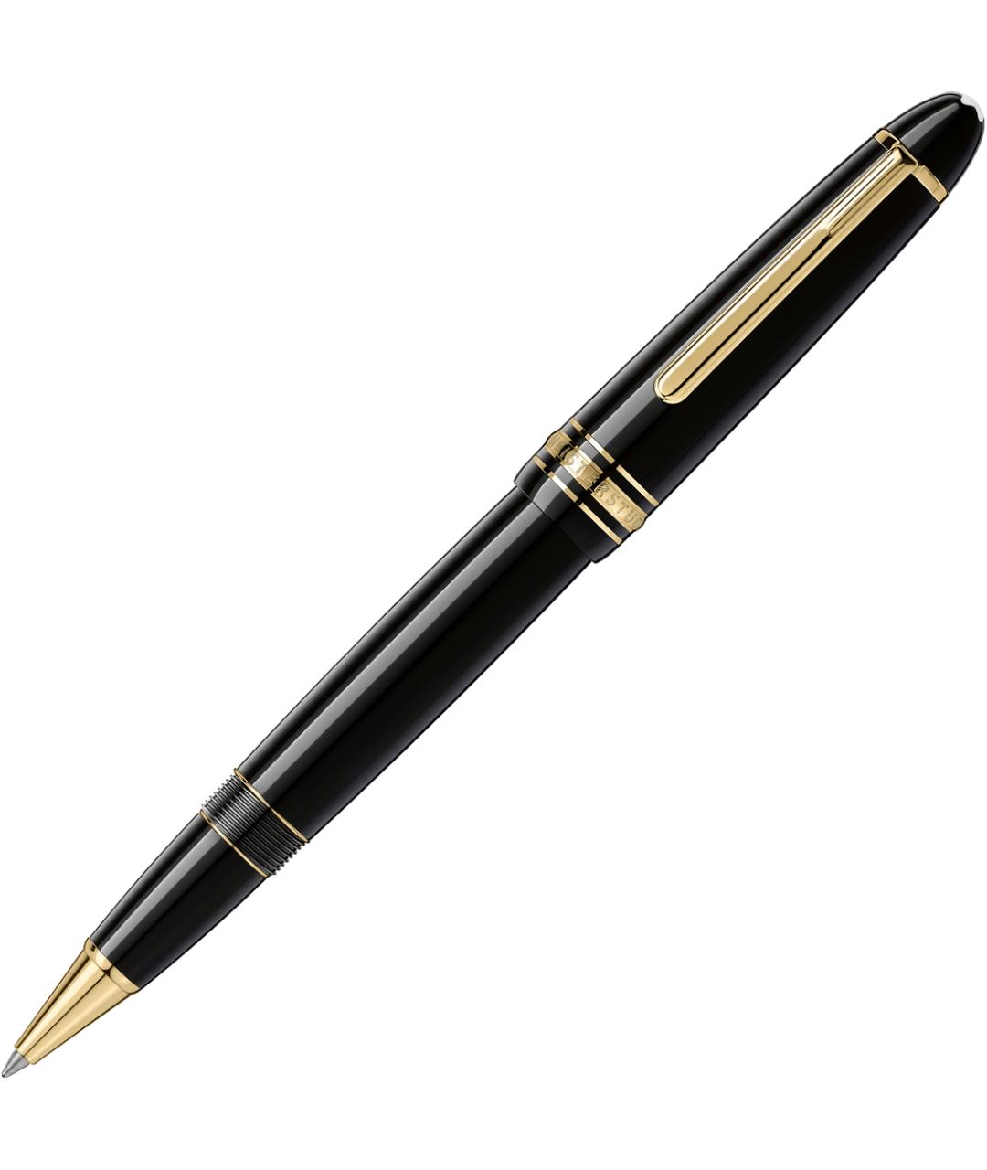 MONTBLANC Черная пластиковая чернильная ручка, фото 1