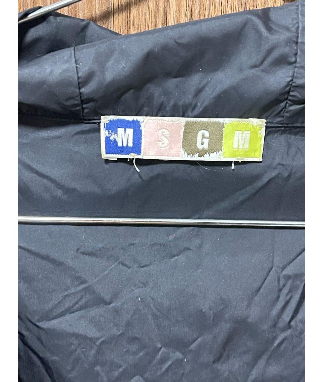 MSGM Черная полиамидовая куртка, фото 3