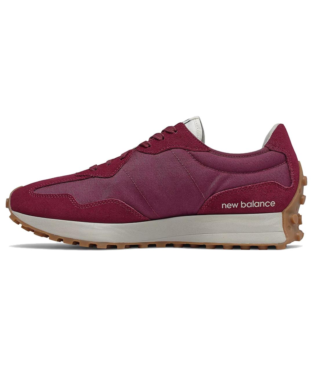 NEW BALANCE Бордовые замшевые кроссовки, фото 2