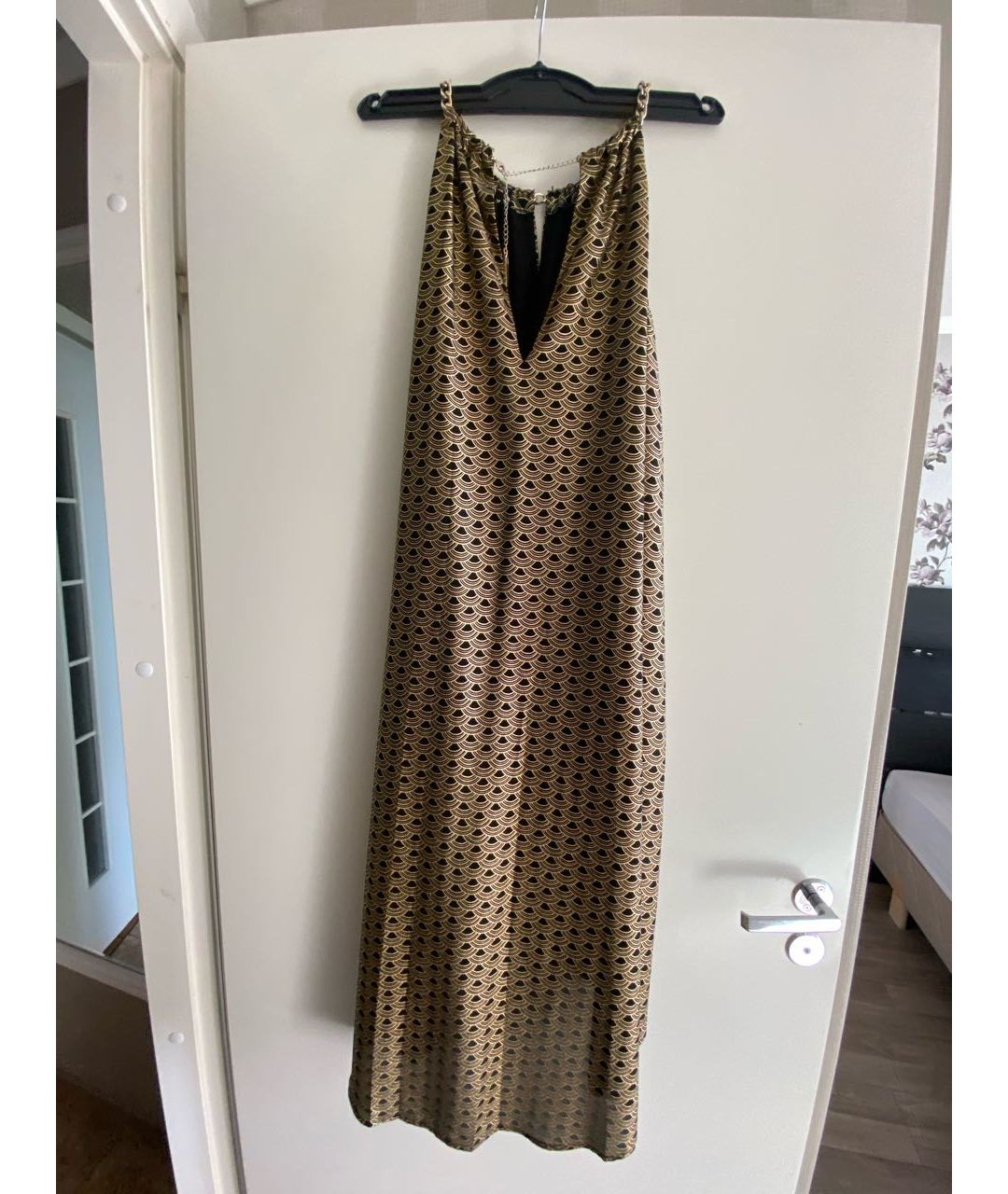MICHAEL KORS Золотое синтетическое платье, фото 4