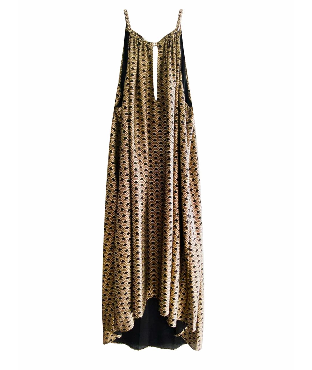 MICHAEL KORS Золотое синтетическое платье, фото 1