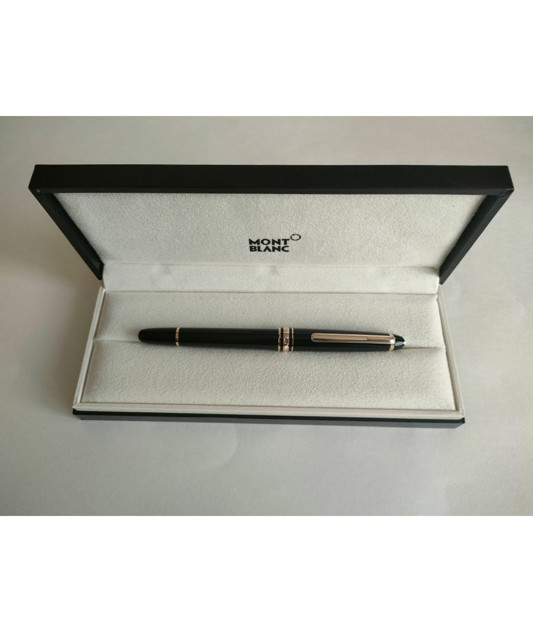 MONTBLANC Черная пластиковая чернильная ручка, фото 6