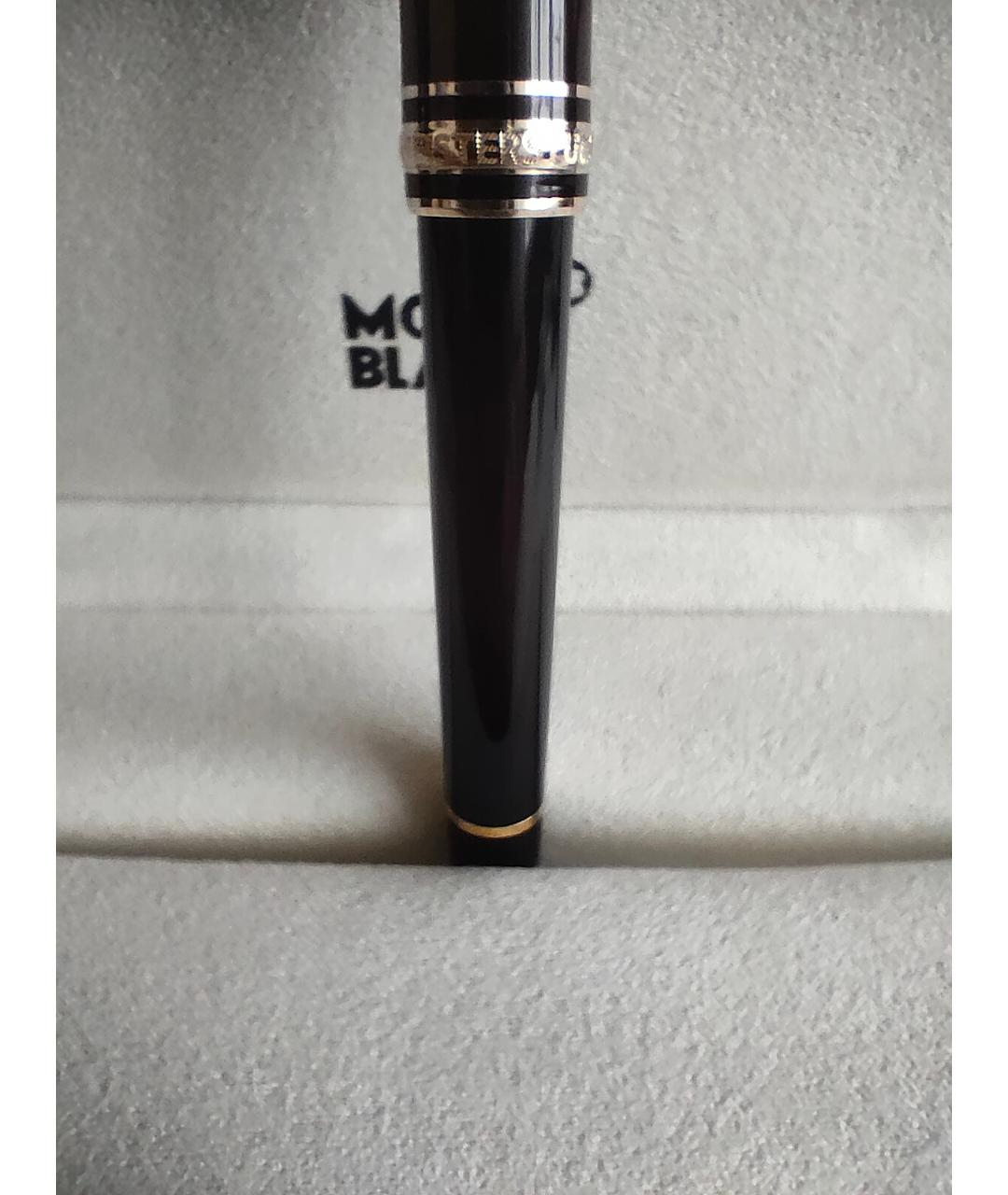 MONTBLANC Черная пластиковая чернильная ручка, фото 5