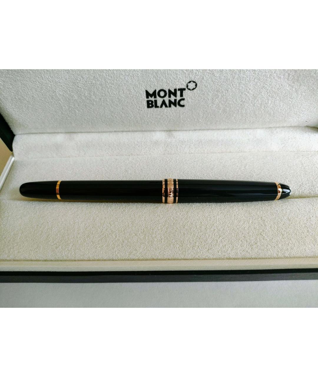 MONTBLANC Черная пластиковая чернильная ручка, фото 7