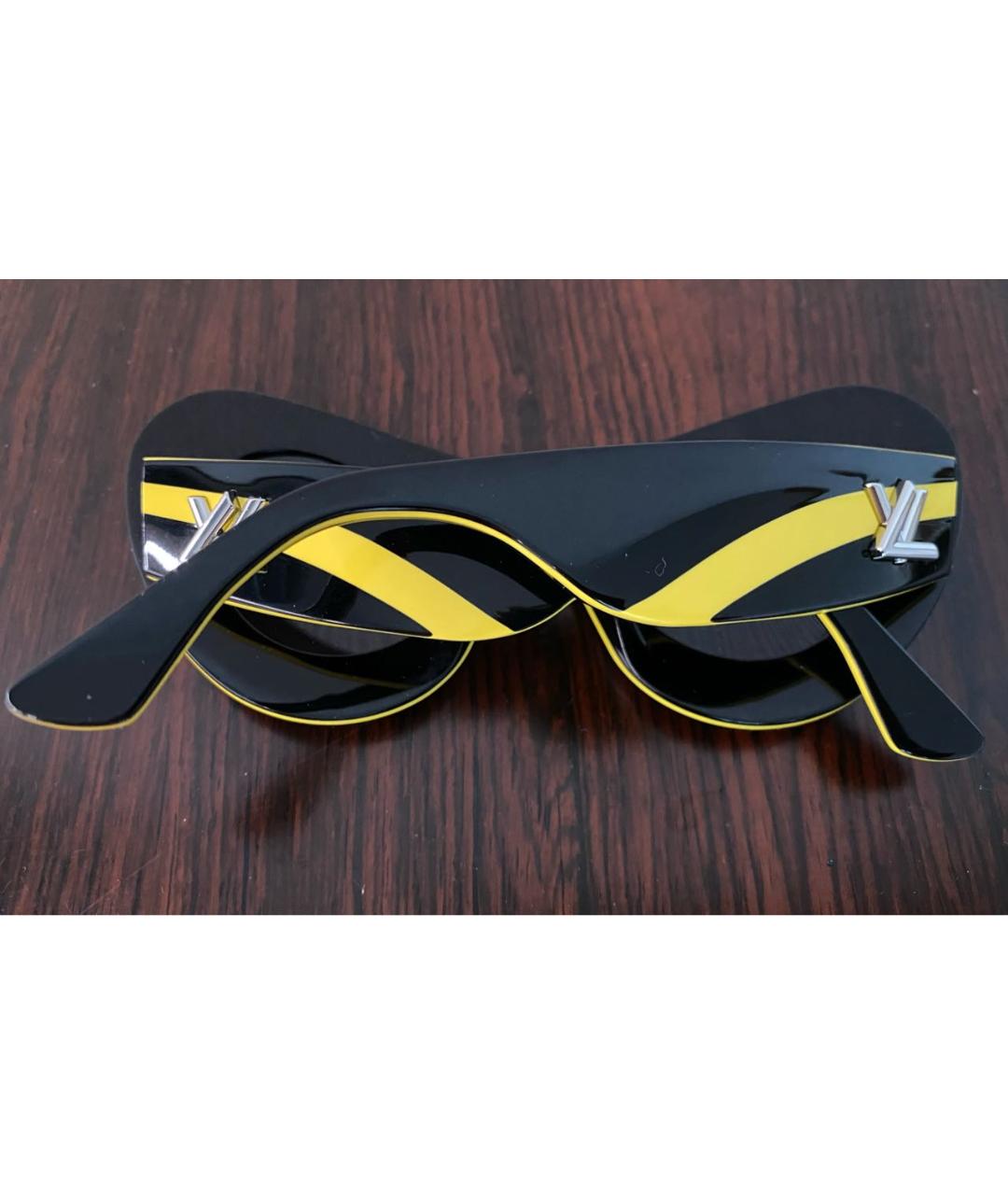 LOUIS VUITTON PRE-OWNED Черные пластиковые солнцезащитные очки, фото 6
