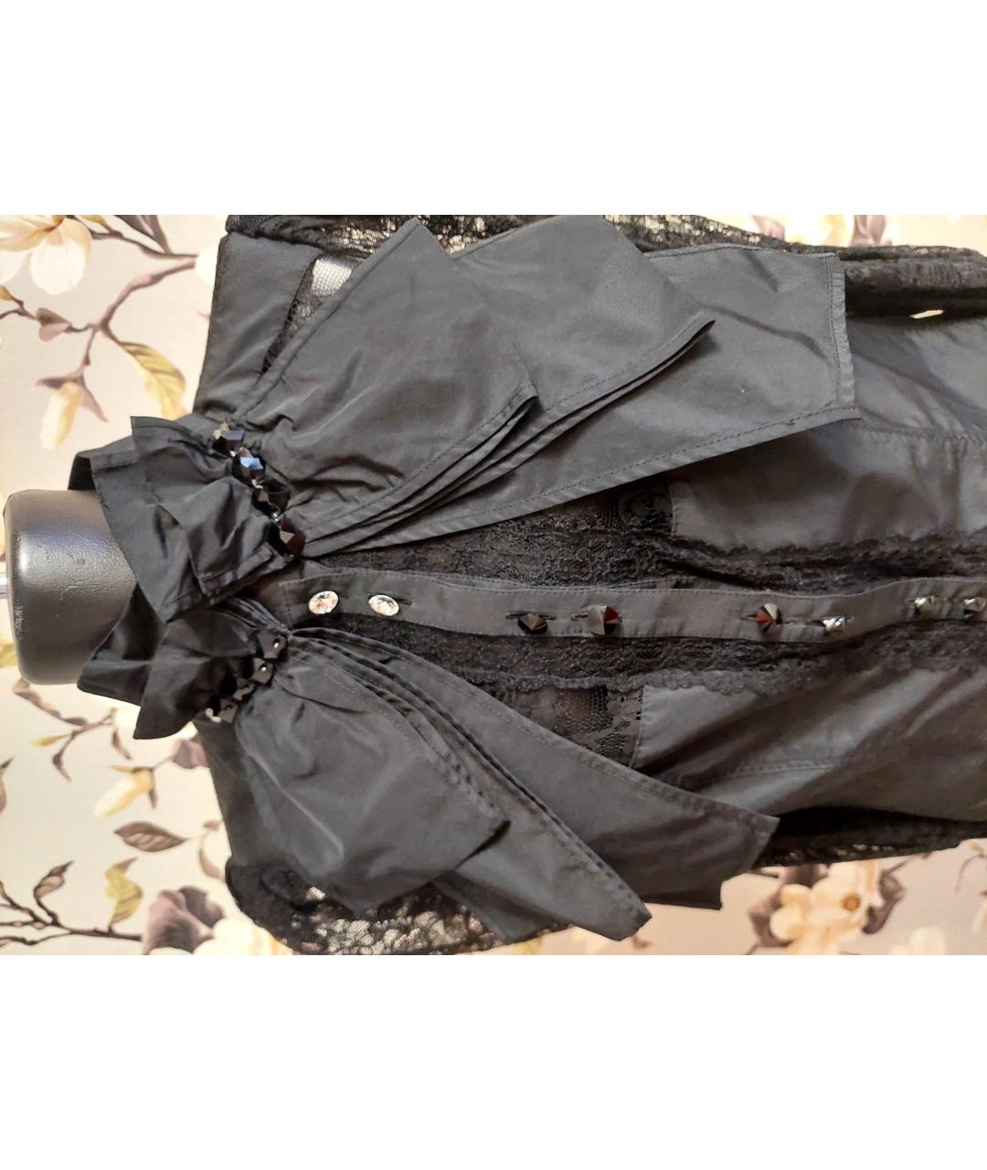 MARIA GRAZIA SEVERI Черная вискозная блузы, фото 3