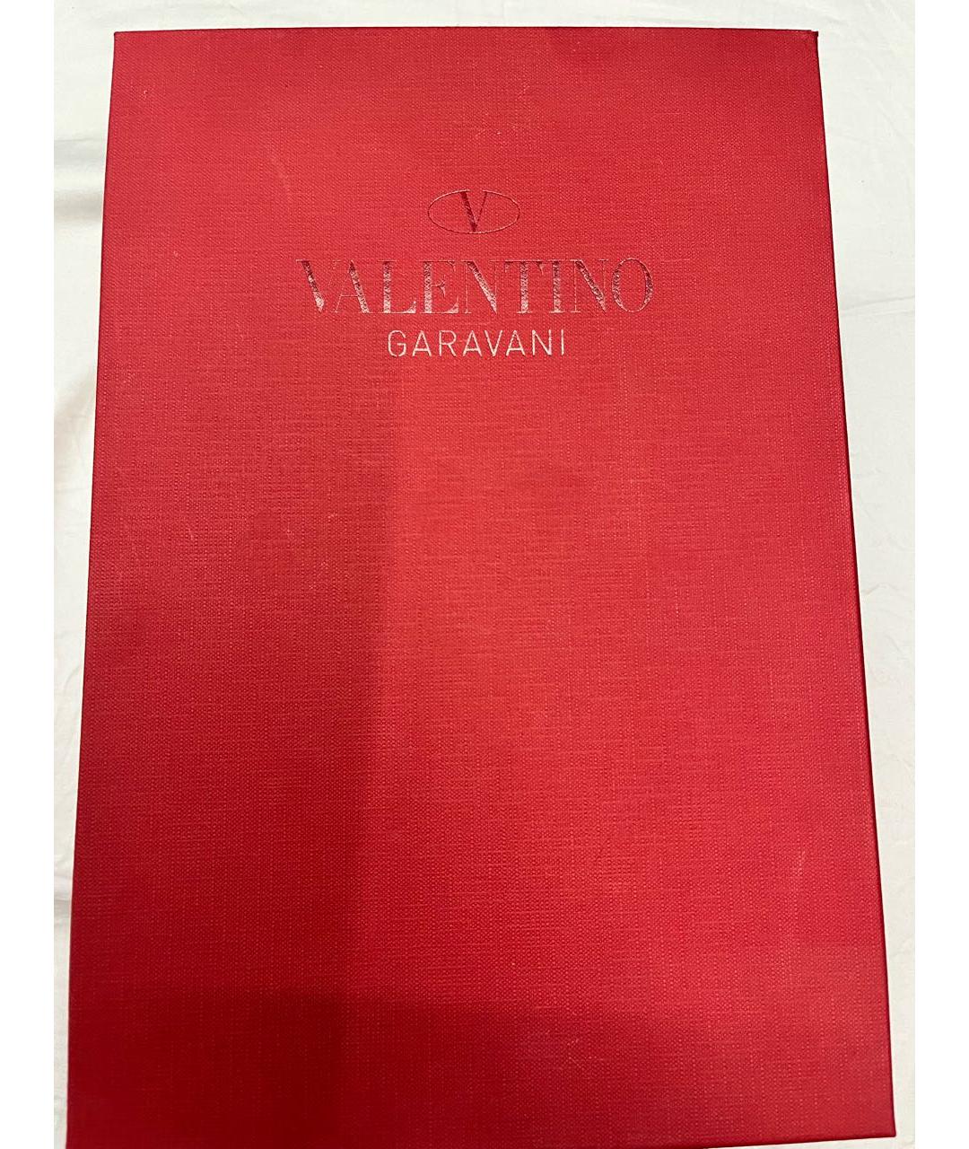 RED VALENTINO Голубые кожаные босоножки, фото 6