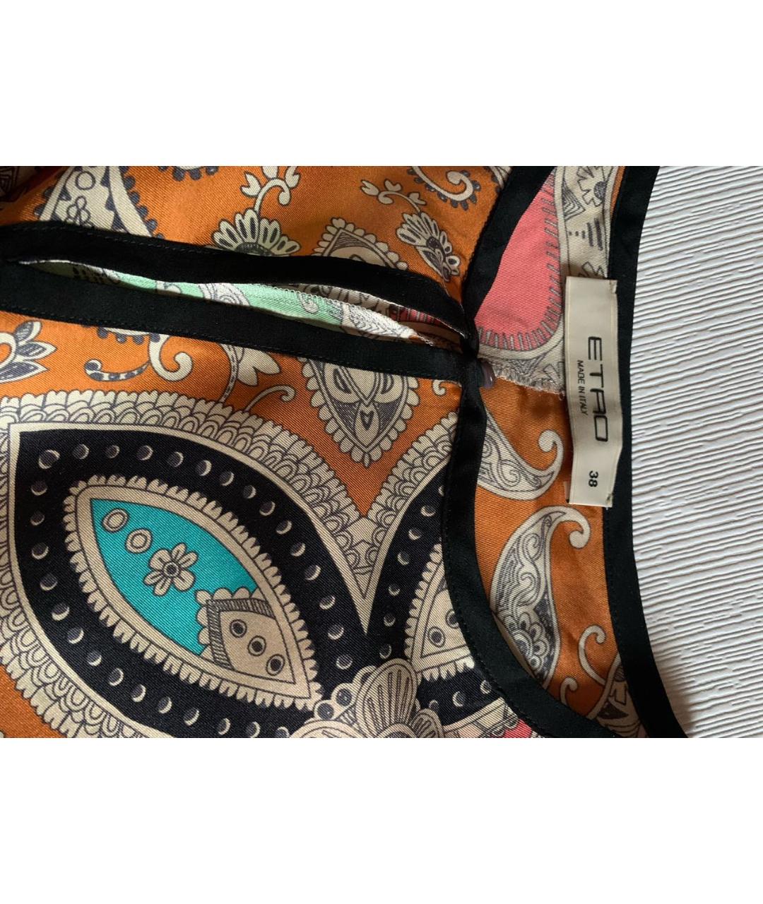 ETRO Мульти шелковое платье, фото 3