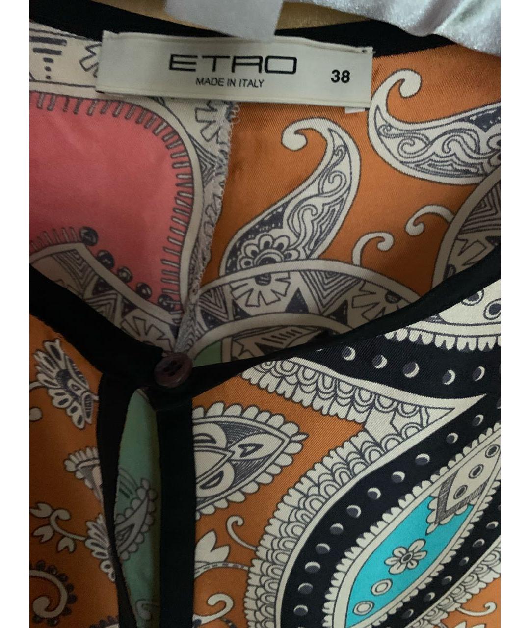 ETRO Мульти шелковое платье, фото 6