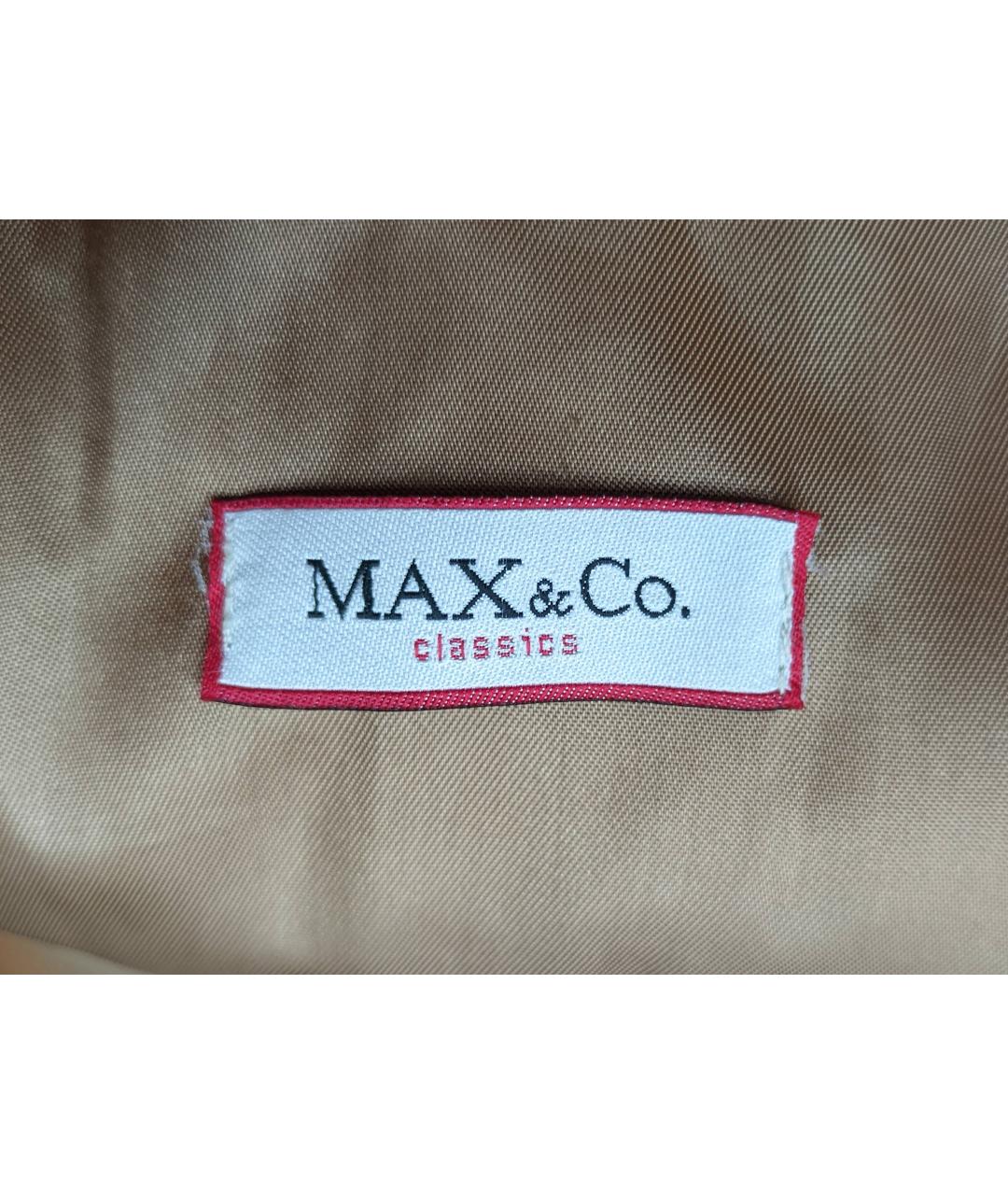 MAX&CO Бежевое шерстяное пальто, фото 2