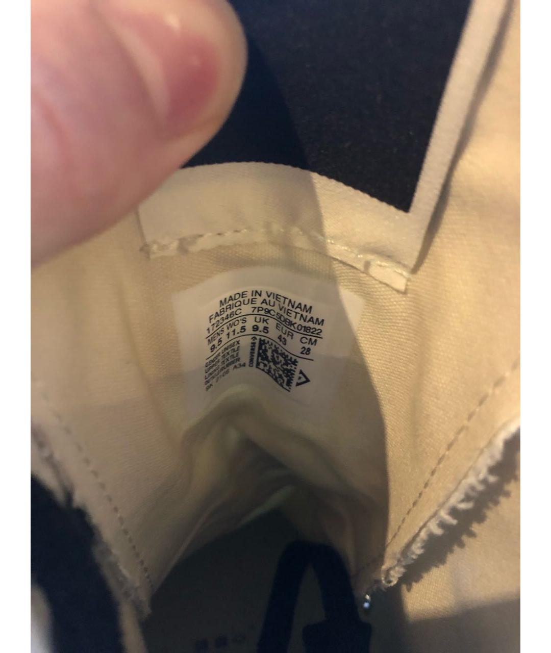 RICK OWENS DRKSHDW Белые текстильные высокие кроссовки / кеды, фото 7