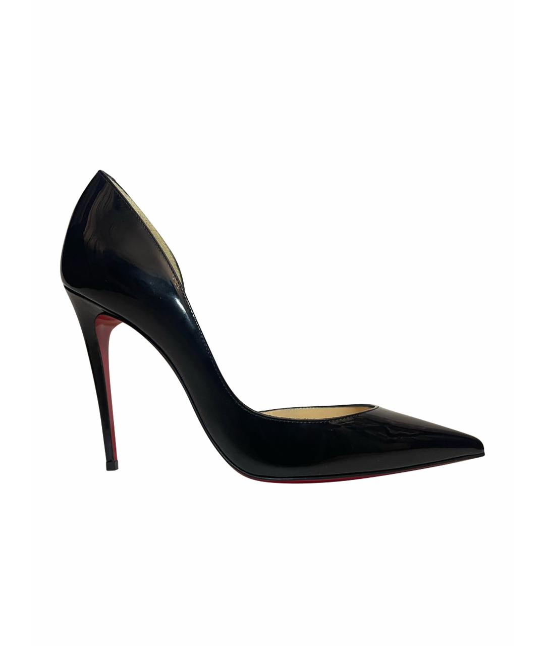 CHRISTIAN LOUBOUTIN Черные туфли из лакированной кожи, фото 1