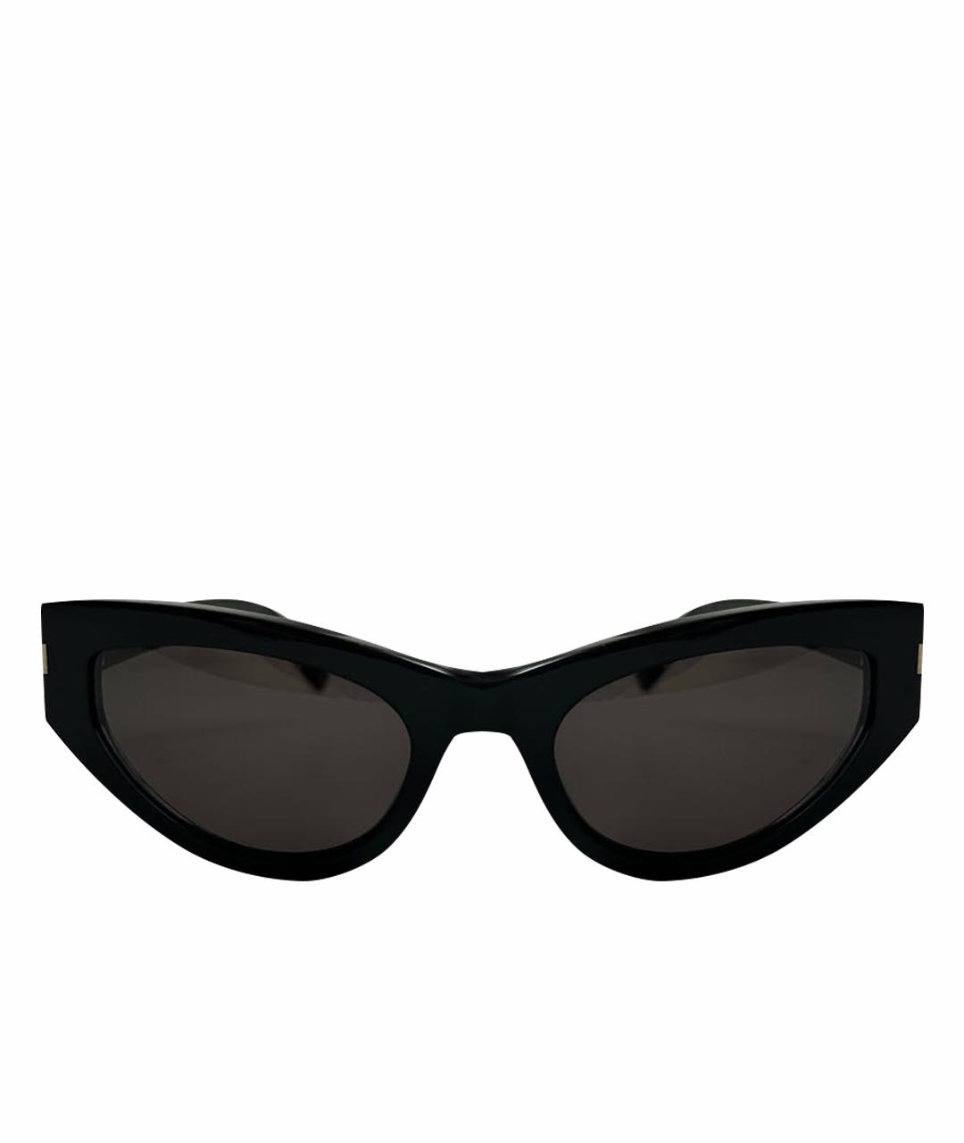 SAINT LAURENT Черные пластиковые солнцезащитные очки, фото 1