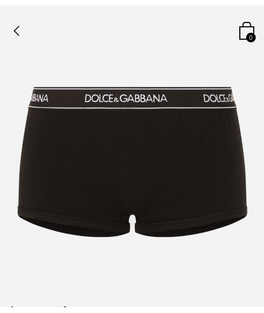 DOLCE&GABBANA Черные трусы, фото 4