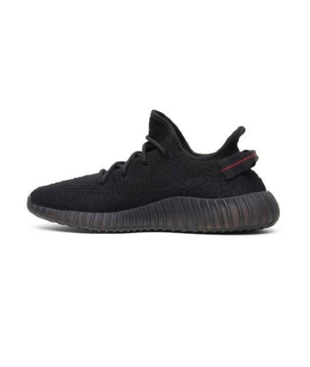 ADIDAS YEEZY Черные текстильные низкие кроссовки / кеды, фото 3