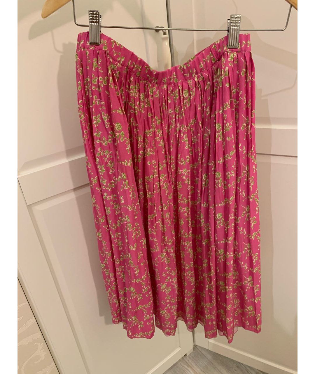 NO. 21 Розовая вискозная юбка, фото 4