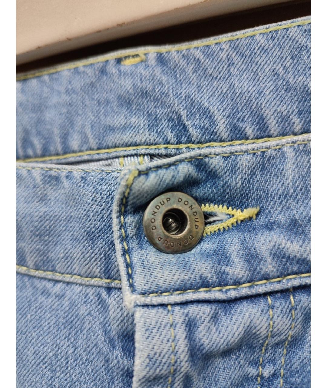 DONDUP Голубые хлопко-эластановые джинсы, фото 3