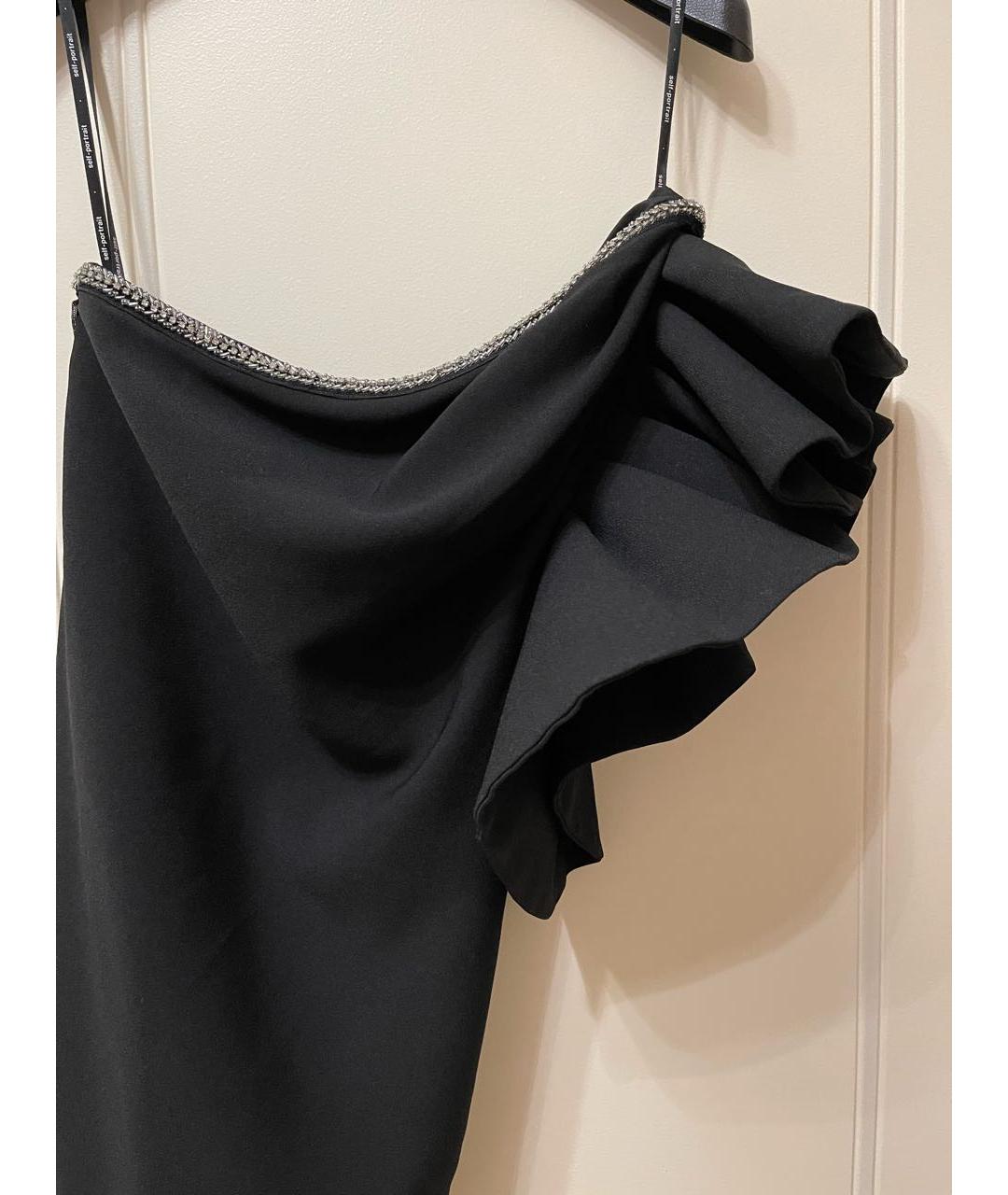 SELF-PORTRAIT Черное коктейльное платье, фото 6