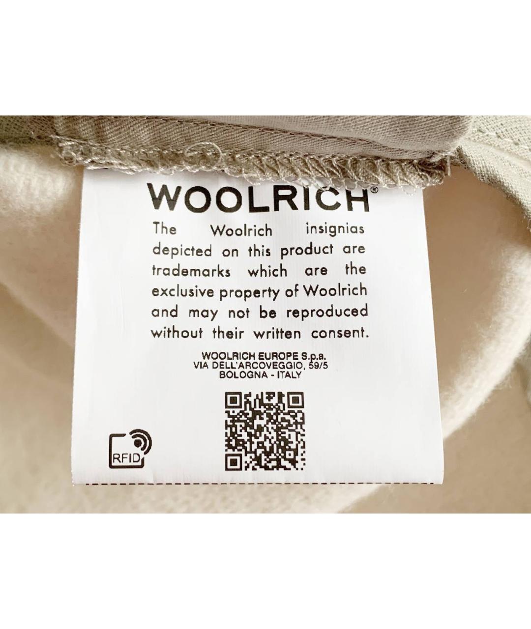 WOOLRICH Бежевое шерстяное пальто, фото 4