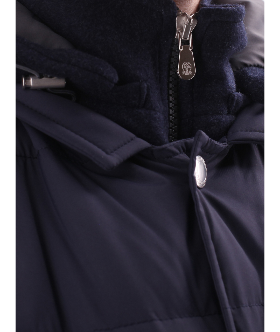 BRUNELLO CUCINELLI Синяя кашемировая куртка, фото 4