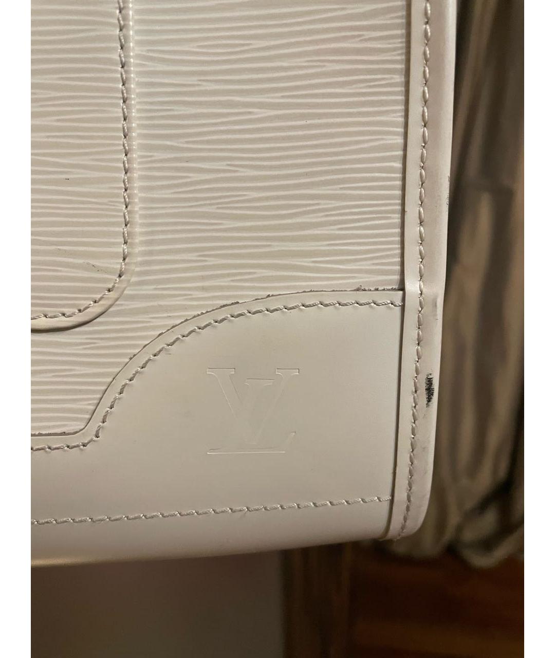 LOUIS VUITTON PRE-OWNED Белая кожаная сумка тоут, фото 3