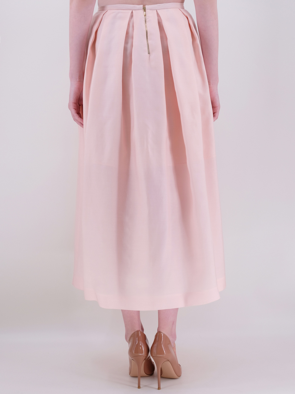 ROCHAS Розовая юбка миди, фото 3