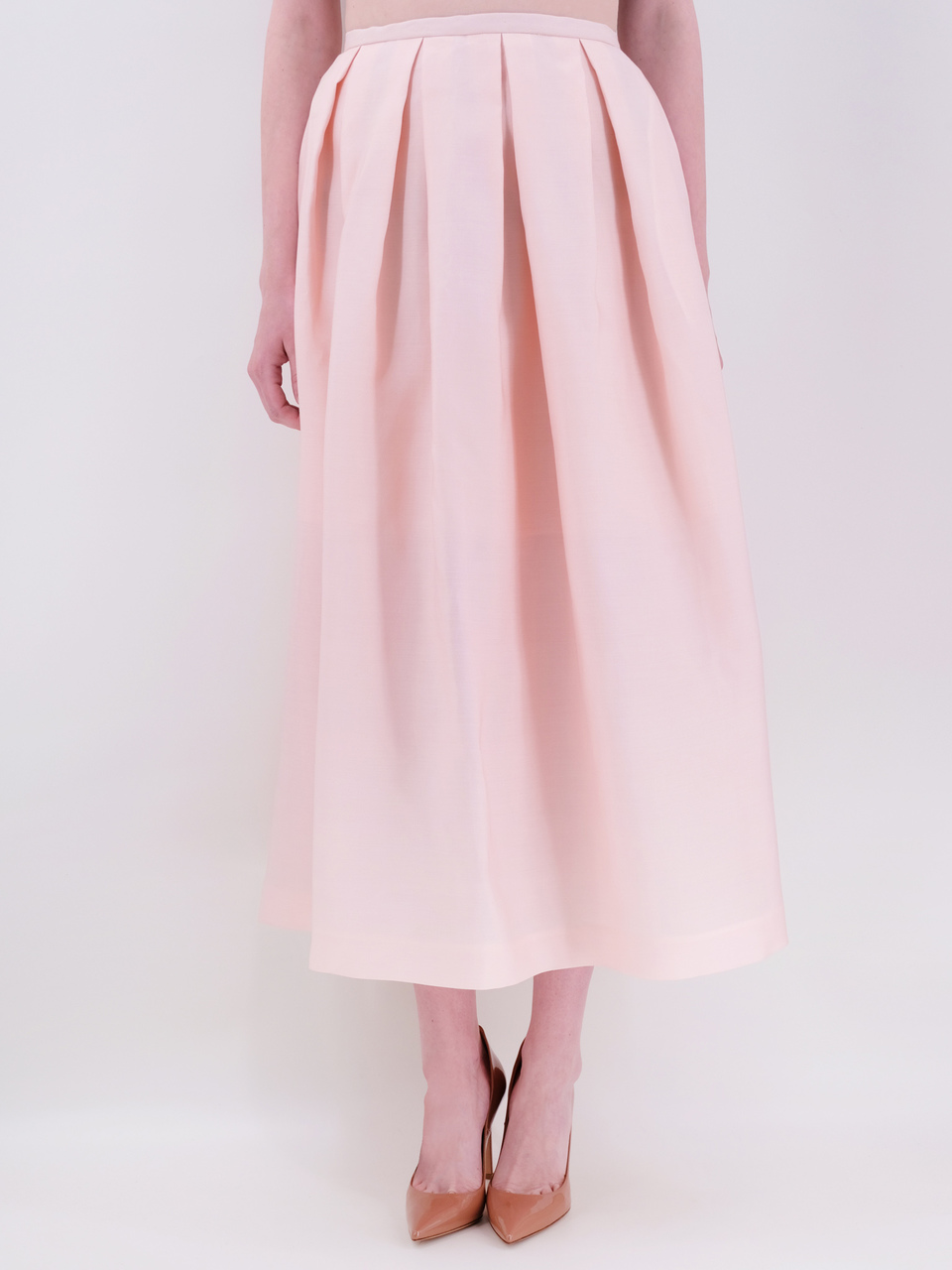 ROCHAS Розовая юбка миди, фото 2