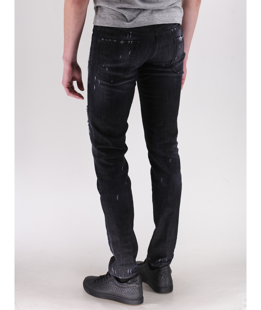 DSQUARED2 Черные хлопковые джинсы скинни, фото 3