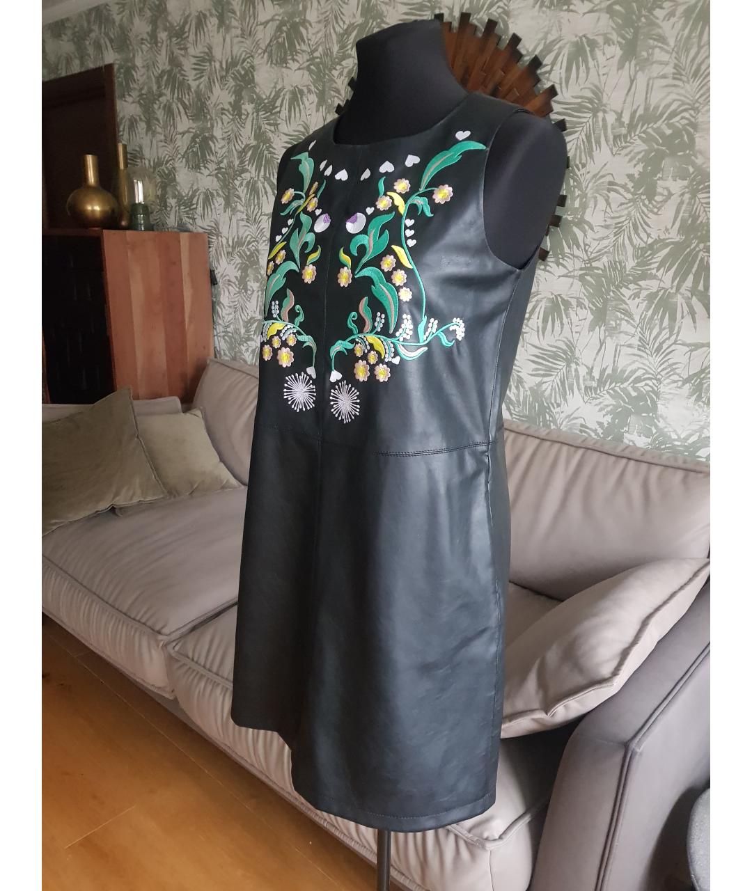 TRUSSARDI JEANS Черное полиэстеровое повседневное платье, фото 2