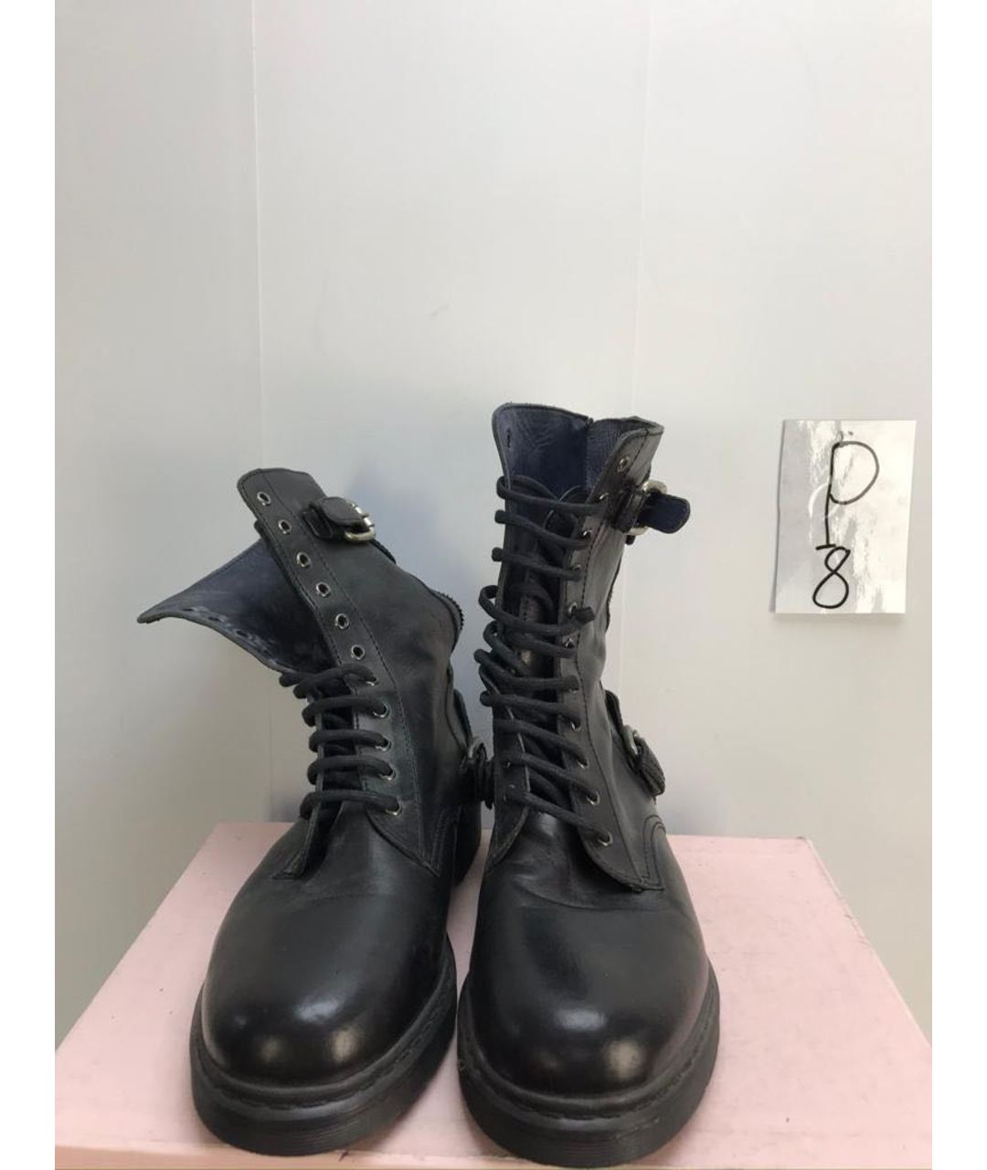DIESEL Черные кожаные высокие ботинки, фото 3