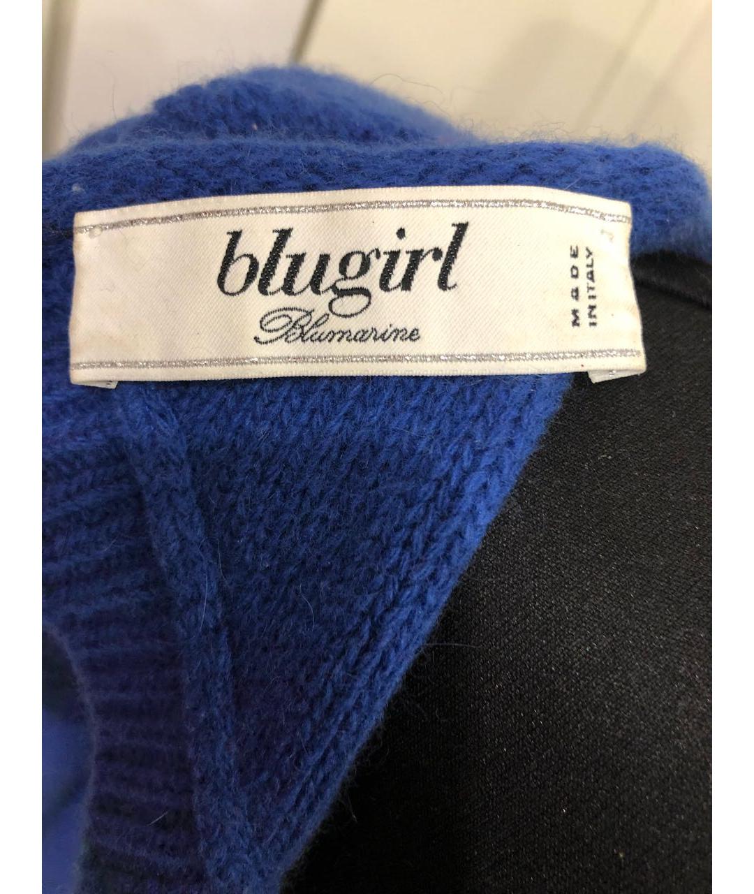 BLUGIRL Синее шерстяное повседневное платье, фото 3