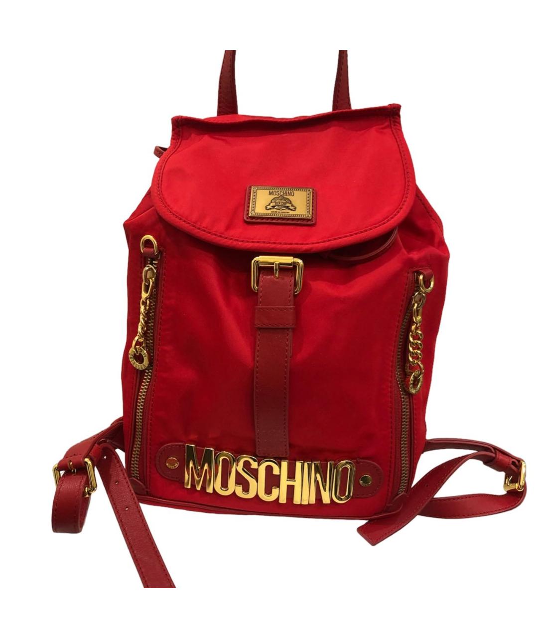 MOSCHINO Красный рюкзак, фото 5