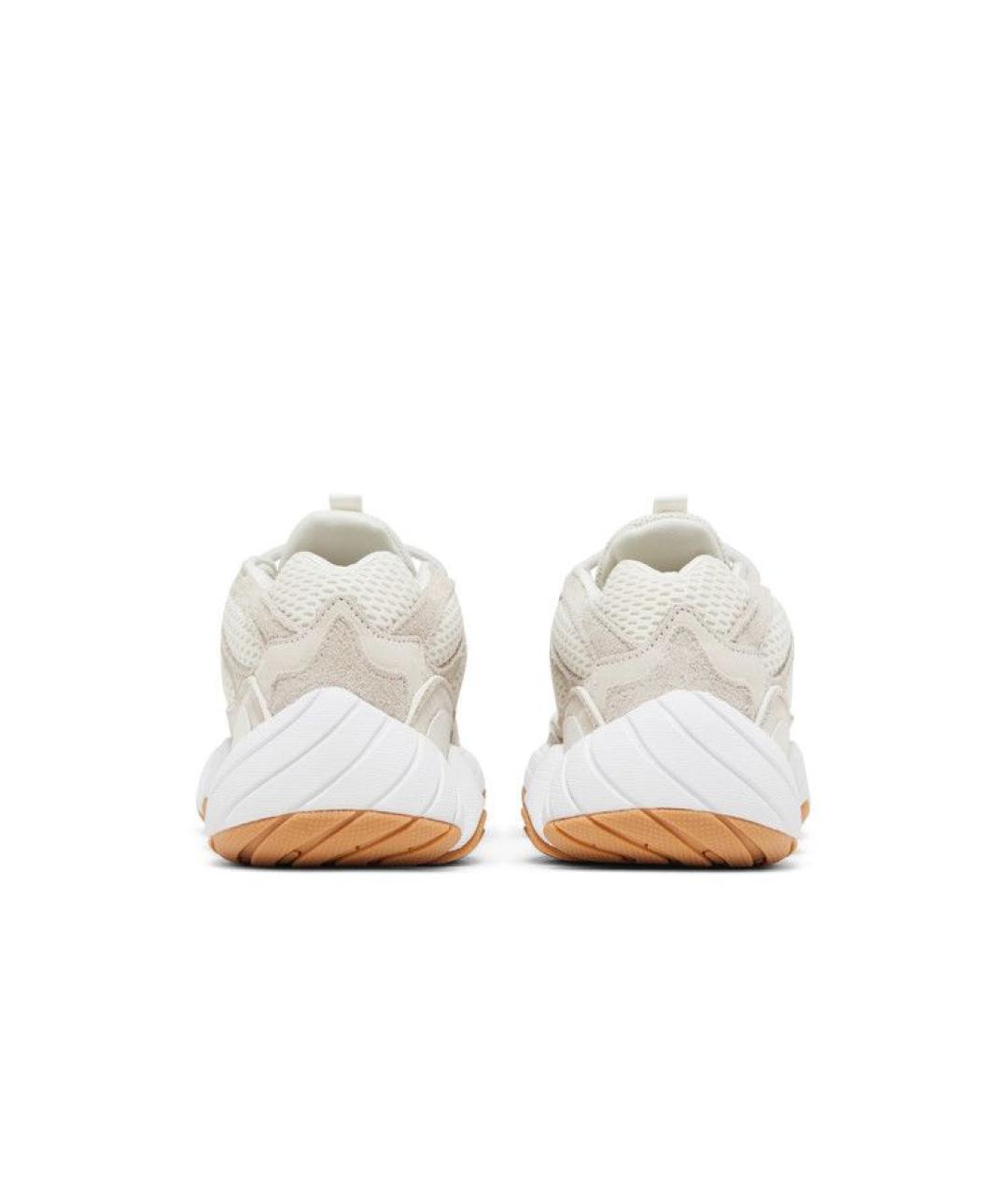 ADIDAS YEEZY Бежевые замшевые низкие кроссовки / кеды, фото 4