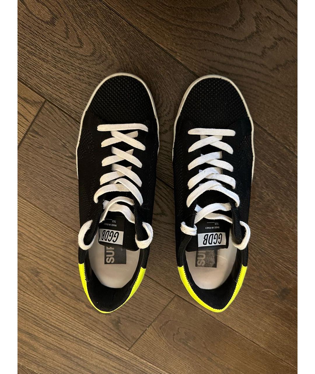 GOLDEN GOOSE DELUXE BRAND Черные текстильные кеды, фото 3