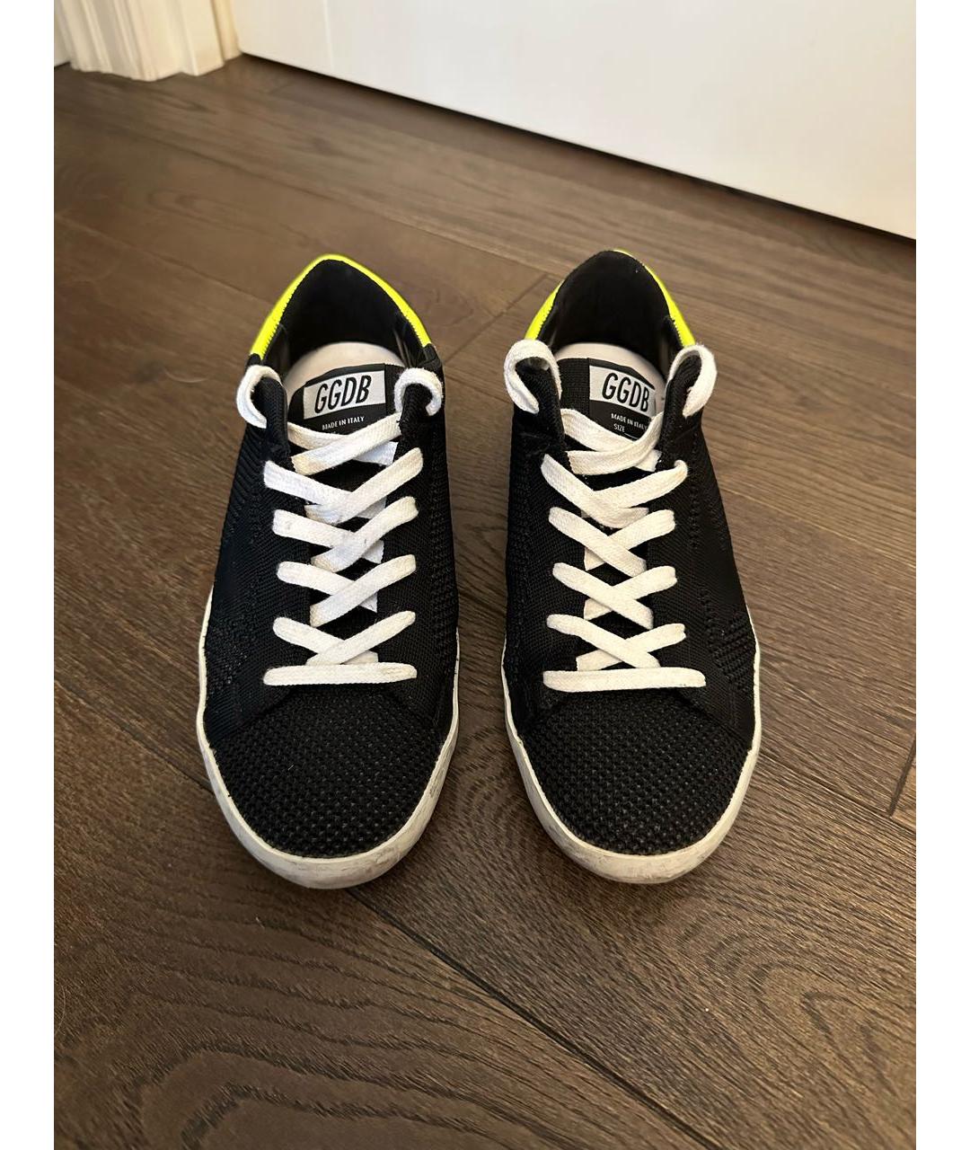 GOLDEN GOOSE DELUXE BRAND Черные текстильные кеды, фото 2