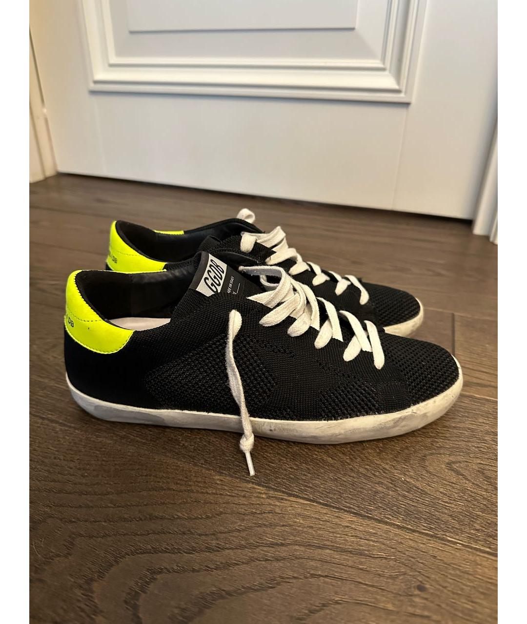 GOLDEN GOOSE DELUXE BRAND Черные текстильные кеды, фото 5