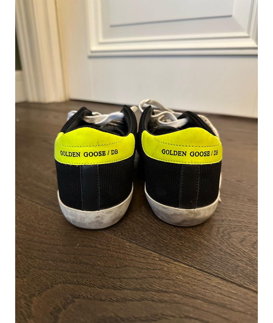GOLDEN GOOSE DELUXE BRAND Черные текстильные кеды, фото 4