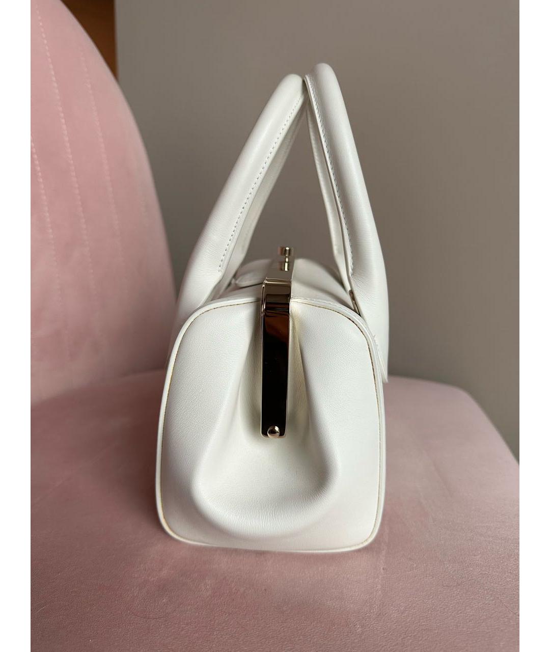CHLOE Белая кожаная сумка с короткими ручками, фото 2