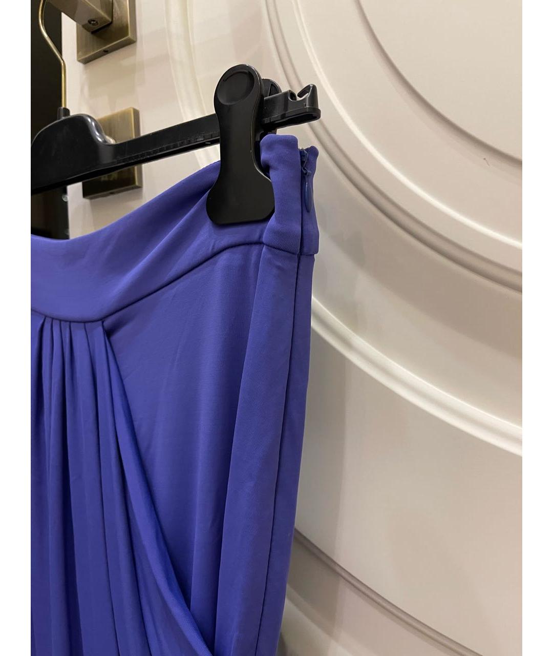 PAULE KA Фиолетовая вискозная юбка миди, фото 4