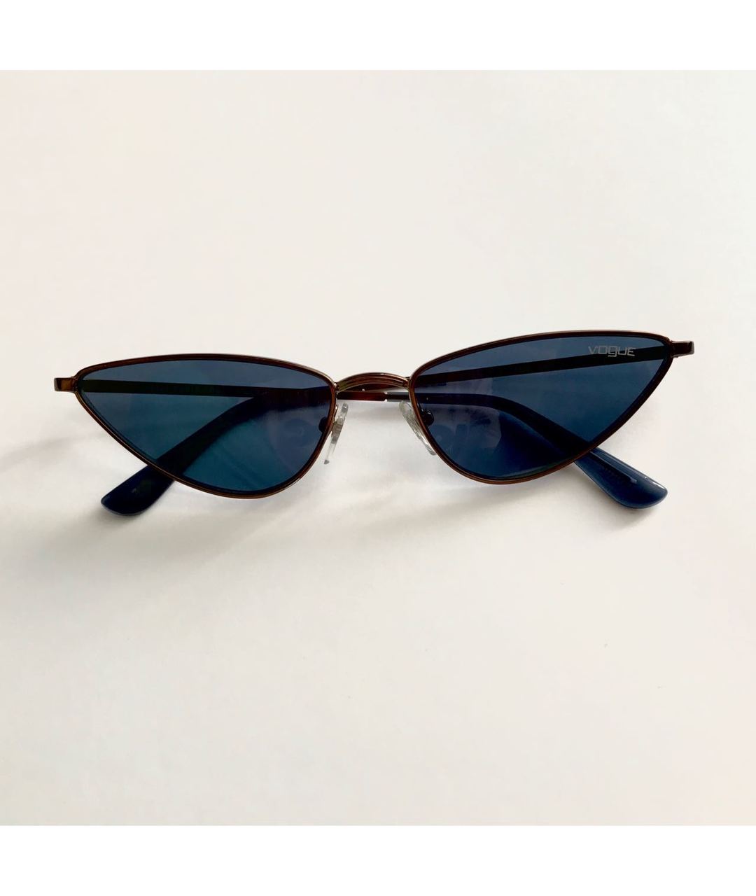 VOGUE EYEWEAR Темно-синие металлические солнцезащитные очки, фото 6