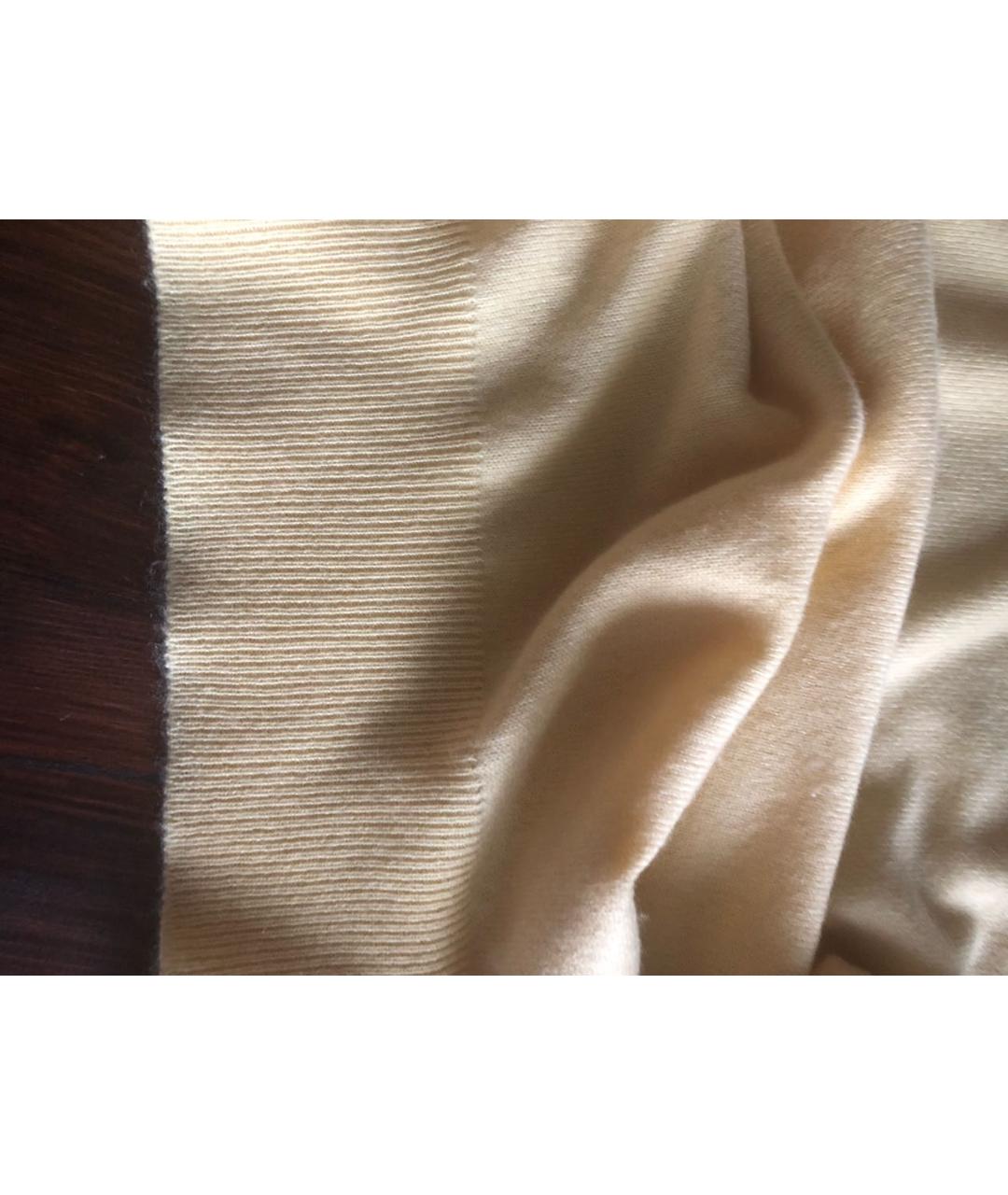 DORIANI CASHMERE Желтый кашемировый джемпер / свитер, фото 4