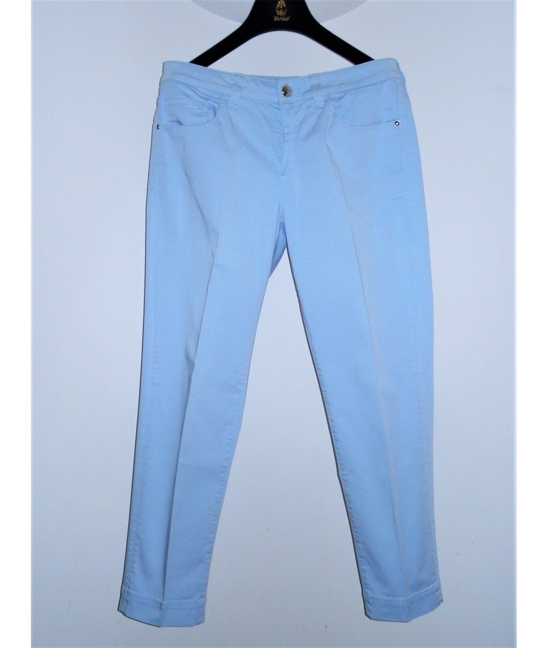CERRUTI 1881 Голубые хлопковые брюки узкие, фото 7