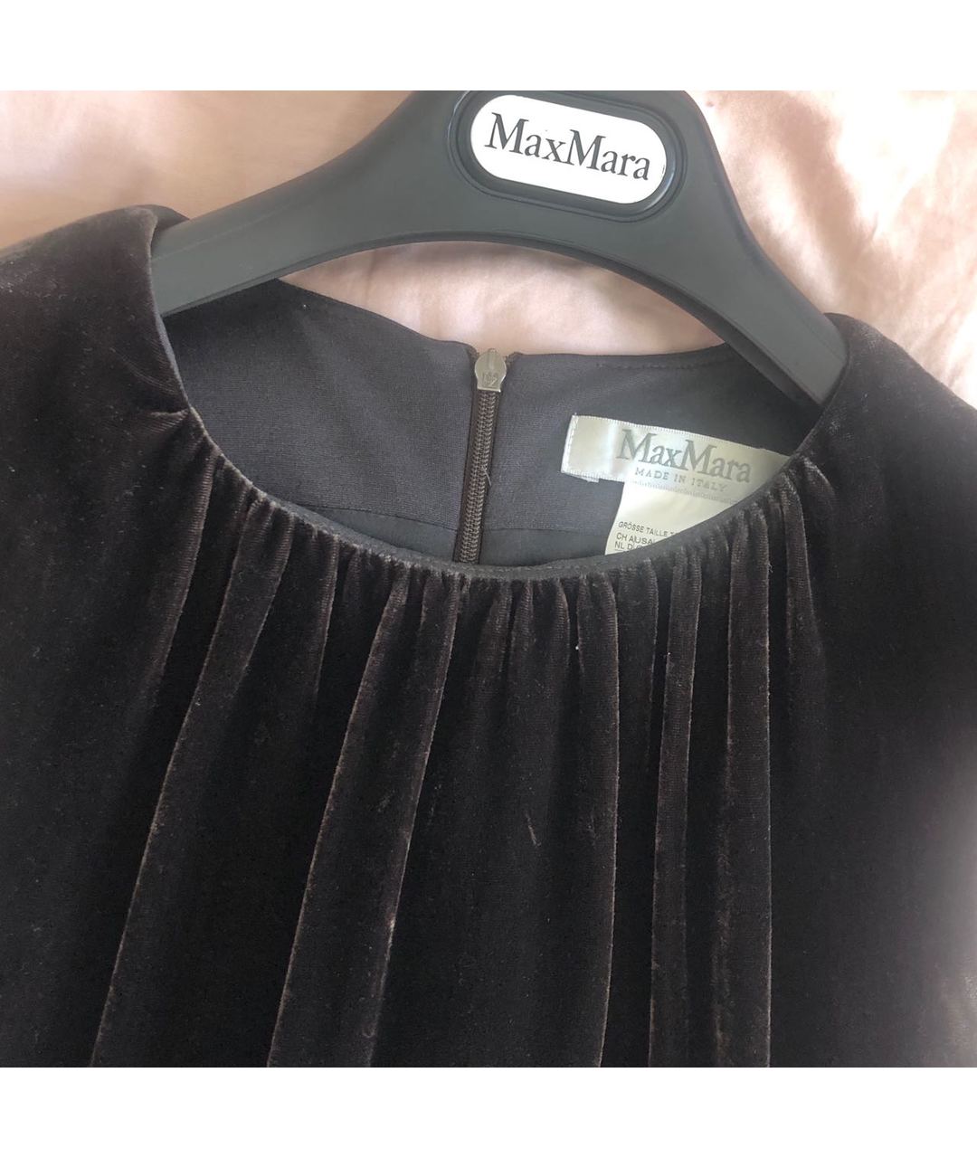 MAX MARA Черное вискозное повседневное платье, фото 4