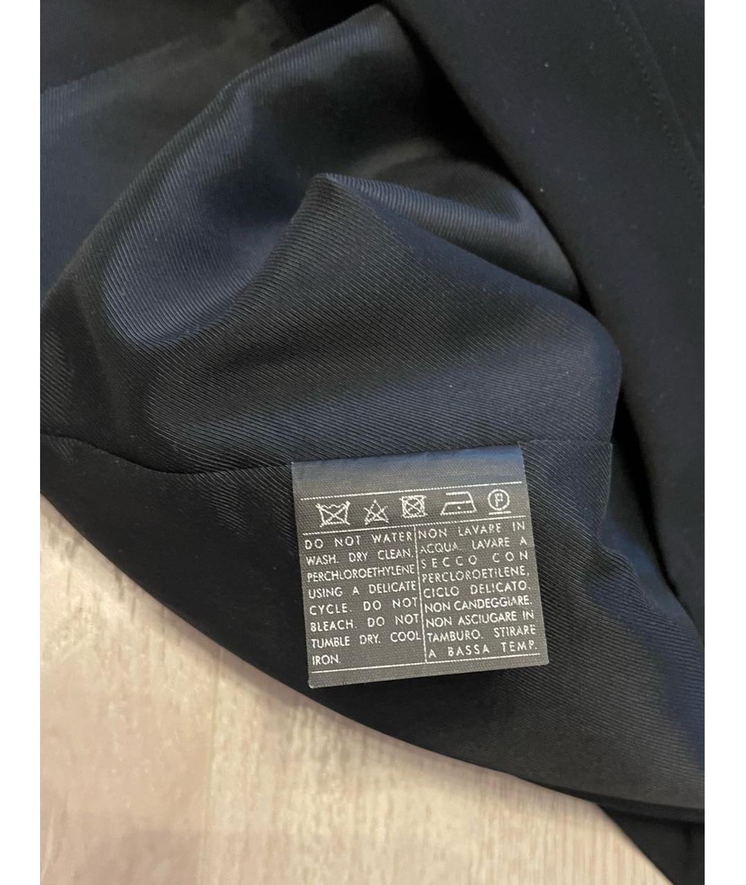 SALVATORE FERRAGAMO Черная шерстяная юбка миди, фото 4