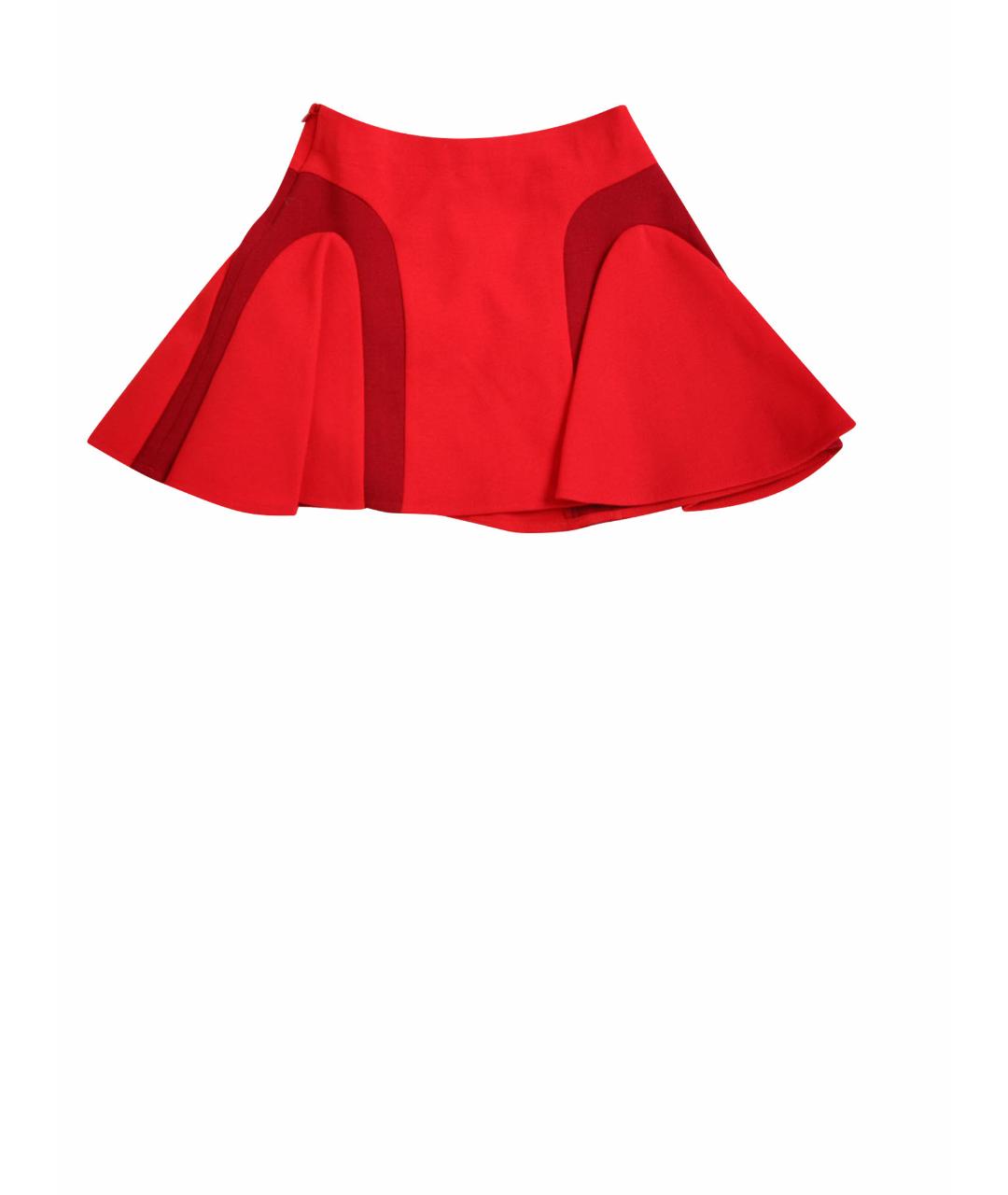 CHRISTIAN DIOR PRE-OWNED Красная полиэстеровая юбка, фото 1