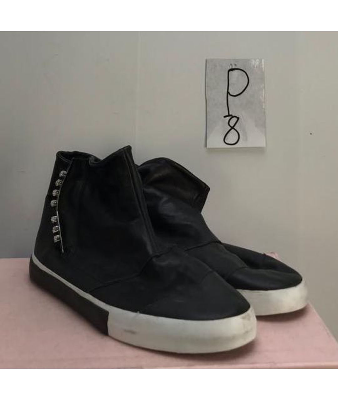 BLACK DIONISO Черные высокие кроссовки / кеды, фото 4
