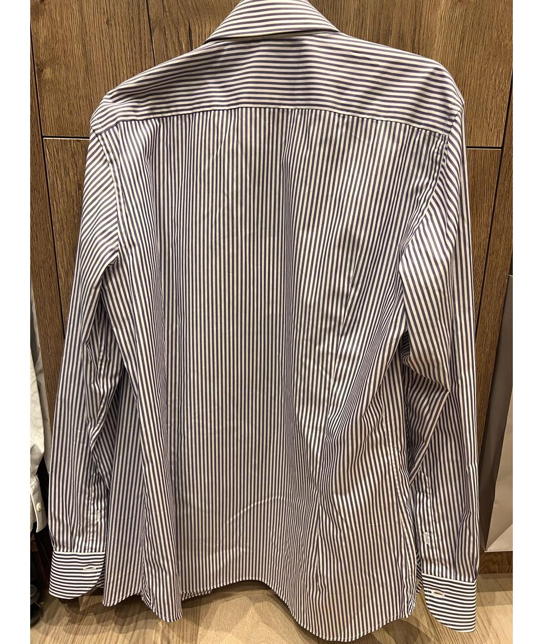 EMANUEL UNGARO Фиолетовая хлопковая классическая рубашка, фото 2
