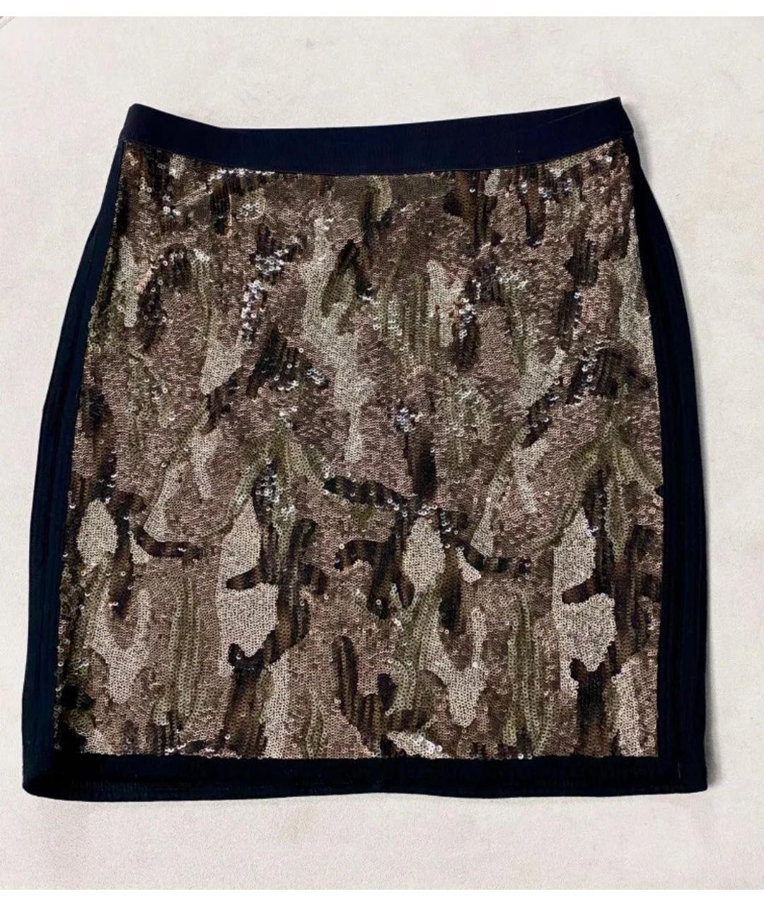 MARC CAIN Черная хлопковая юбка мини, фото 3