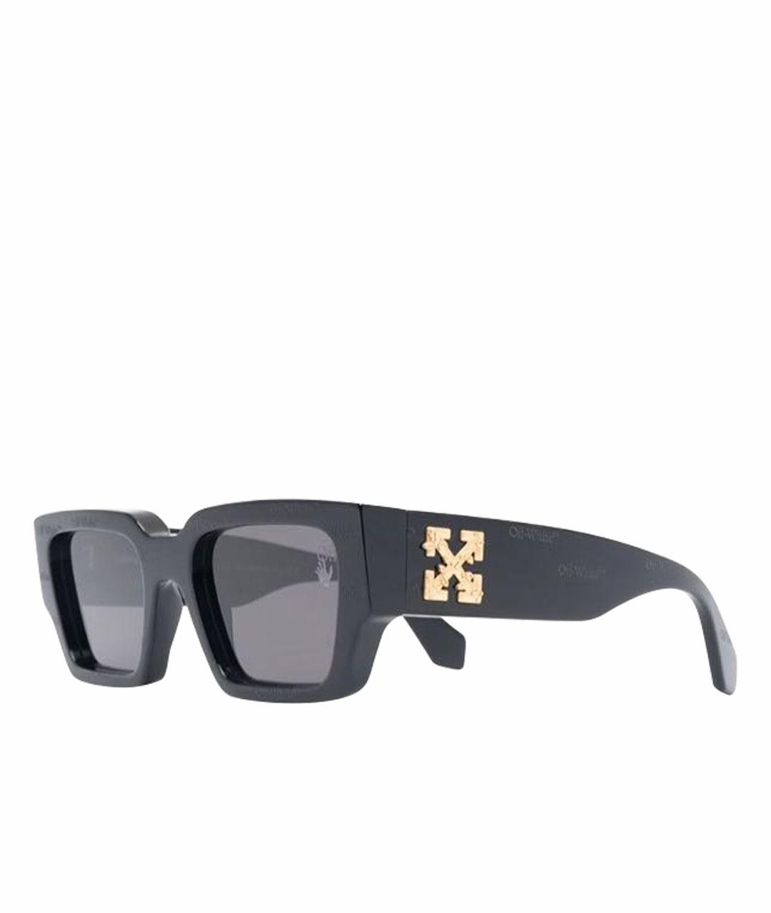 OFF-WHITE Черные солнцезащитные очки, фото 1