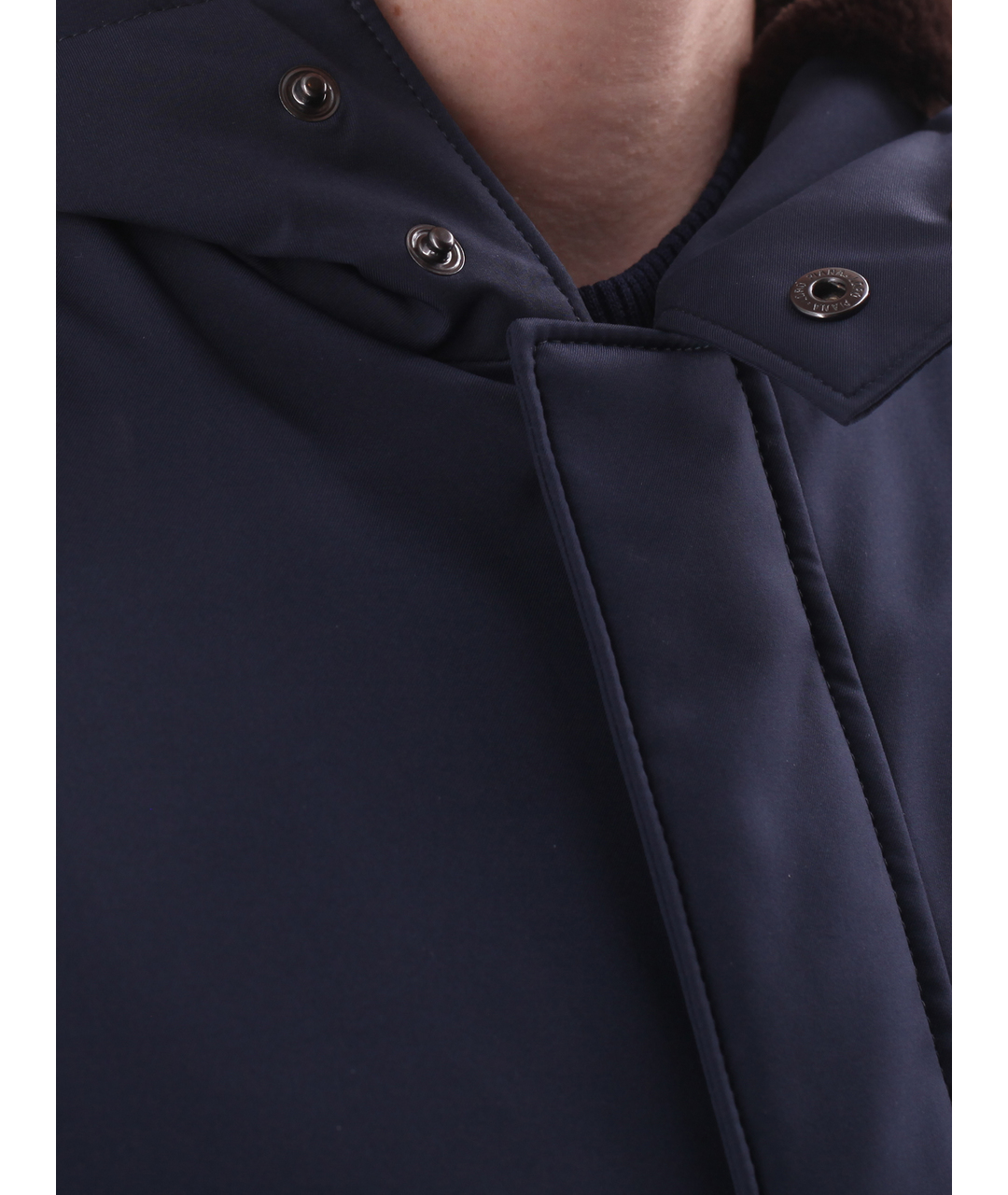 LORO PIANA Темно-синяя меховая куртка, фото 4